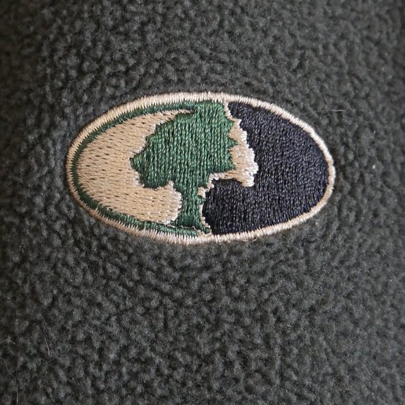 Mossy Oak Men's Size L Green Fleece Zip Vest Sleeveless - Picture 5 of 7